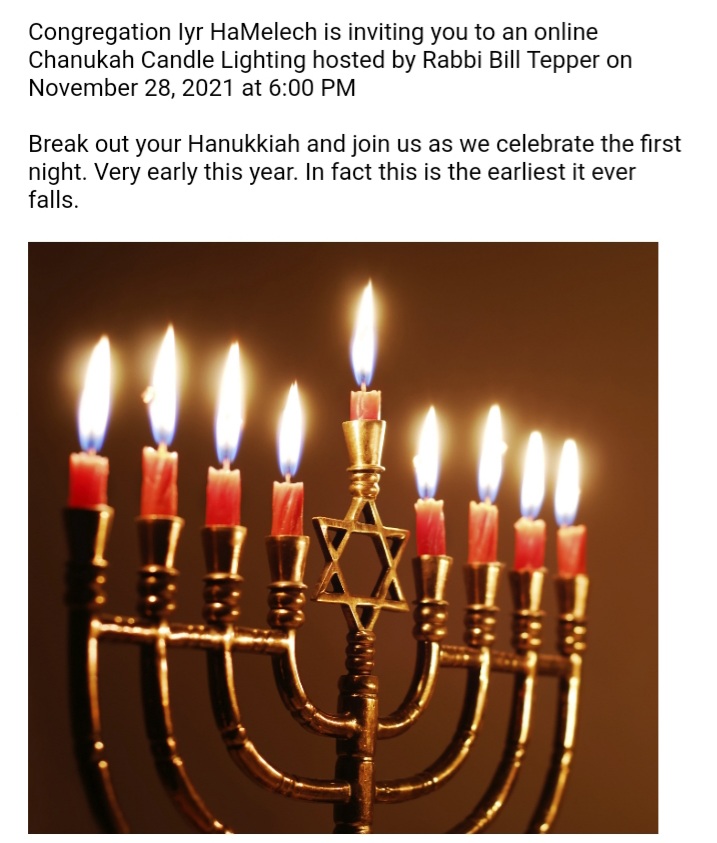 Chanukah Candle Lighting reformjewishkingston.ca